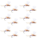 Parachute Super Flash Purple Haze Dry Fly - 12 Flies Size 14