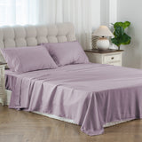 Kasentex Lightweight Sheet Set Full/Queen/King - Breathable Deep Pocket Bed Sheets with Pillowcases