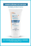 Ducray Keracnyl UV SPF50+ Anti-Blemish Sunscreen Fluid for Acne-Prone Skin - Matte Finish, Non-Comedogenic