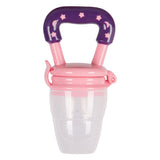 Sevi Bebe Silicone Baby Fruit Feeder & Teether: Safe Introduction to Fruit, Soothes Teething Pain - Pink, EN14372 Compliant