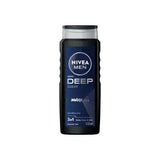 Nivea Men Deep Dimension Clean: Invigorating Shower Gel for Men - Deep Cleansing, Refreshing Scent, Long-Lasting 500ml Body Wash