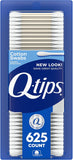 Q-tips Cotton Swabs For Hygiene and Beauty Care Original Cotton Swab Made With 100% Cotton 625 Count, WHITE