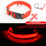 LED Dog Collar - Anti-Lost Rechargeable Safety Light-Up Collar for Night Walks