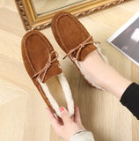 Women's Winter Plush Slip-On Moccasin Flats