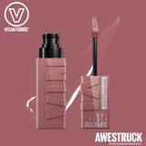 Maybelline Super Stay Vinyl Ink: 16HR Glossy Liquid Lipstick - 110 Awestruck Red. Non-Transfer, Long Lasting Maybelline Lipstick