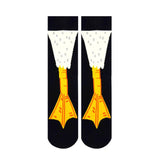 Carnaval Socks Duck Feet Patterned Crew Socks - 1 Pair
