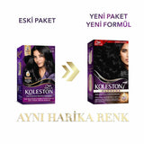 Wella Koleston Supreme Black Hair Dye: Intense Color, Gray Coverage & Conditioning - Complete At-Home Hair Color Kit