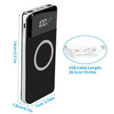 Qi Wireless Station 10000mAh Powerbank with 4 Modes Flashlight
