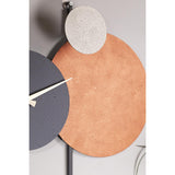 Muyika Handmade Metal Wall Clock - Silent Mechanism, Custom Painted, 18.90 x 17.32 inches