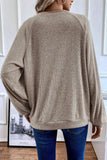 Quarter Buttoned Long Sleeve Blouse For women all sizes
