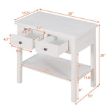 Queen Size Canopy Bed with 2 Nightstands