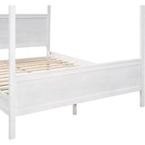 Queen Size Canopy Bed with 2 Nightstands