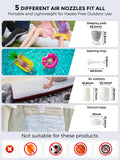 Qunature Mini Electric Air Pump for Camping & Outdoor Gear