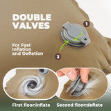 Qunature Self-Inflating Cheese Foam Camping Pillow