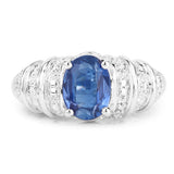 1.40 Carat Genuine Kyanite .925 Sterling Silver Ring