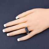 2.60 Carat Genuine Blue Sapphire .925 Sterling Silver Ring