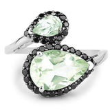 3.42 Carat Genuine Multi Stone .925 Sterling Silver Ring