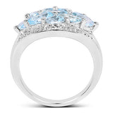 2.50 Carat Genuine  Blue Topaz .925 Sterling Silver Ring