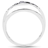 0.50 Carat Genuine Black Diamond .925 Sterling Silver Ring