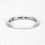 0.20 Carat Genuine Blue Diamond .925 Sterling Silver Ring
