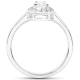 14K White Gold 0.64 Carat Genuine White Diamond Ring