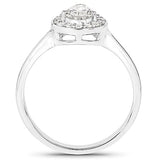14K White Gold 0.70 Carat Genuine White Diamond Ring