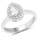 14K White Gold 0.64 Carat Genuine White Diamond Ring