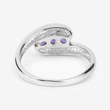 0.54 Carat Genuine Amethyst .925 Sterling Silver Ring