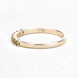 0.22 Carat Genuine Dark Yellow Diamond 14K Yellow Gold Ring (I1-I2)