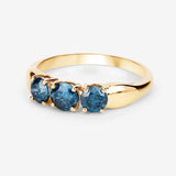 1.03 Carat Genuine Blue Diamond 14K Yellow Gold Ring