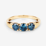 1.03 Carat Genuine Blue Diamond 14K Yellow Gold Ring