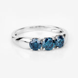 1.03 Carat Genuine Blue Diamond 14K White Gold Ring