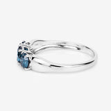 1.03 Carat Genuine Blue Diamond 14K White Gold Ring