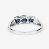 1.03 Carat Genuine Blue Diamond 14K White Gold Ring
