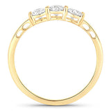 0.51 Carat Genuine Lab Grown Diamond 14K Yellow Gold Ring