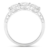 1.50 Carat Genuine Lab Grown Diamond 14K White Gold Ring