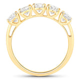 1.50 Carat Genuine Lab Grown Diamond 14K Yellow Gold Ring