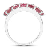 3.52 Carat Genuine Ruby .925 Sterling Silver Ring
