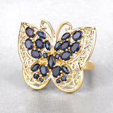 2.86 Carat Genuine Blue Sapphire .925 Sterling Silver Ring