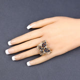 2.86 Carat Genuine Blue Sapphire .925 Sterling Silver Ring