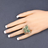 2.09 Carat Genuine Emerald .925 Sterling Silver Ring
