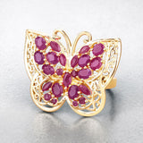 3.08 Carat Genuine Ruby .925 Sterling Silver Ring