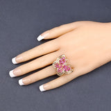 3.08 Carat Genuine Ruby .925 Sterling Silver Ring