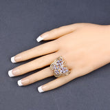 2.50 Carat Genuine Tanzanite .925 Sterling Silver Ring