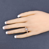 IGI Certified 2.02 Carat Genuine Brown Diamond Center and 0.22cttw White Diamond 18K Yellow Gold Ring (2.24cttw)