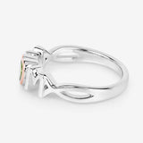 0.44 Carat Genuine Peridot .925 Sterling Silver Ring