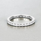 1.00 Carat Lab Grown Diamond 14K White Gold Ring
