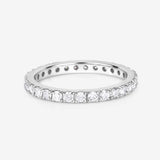 1.00 Carat Lab Grown Diamond 14K White Gold Ring
