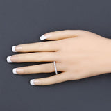 1.00 Carat Lab Grown Diamond 14K White Gold Ring