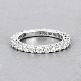 1.50 Carat Lab Grown Diamond 14K White Gold Ring